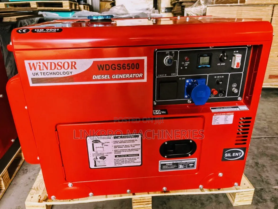 Windsor Uk 6.5kva Diesel Generator With Ats Single Phase