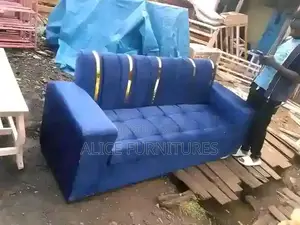 Blue Permanent Sofa Seat