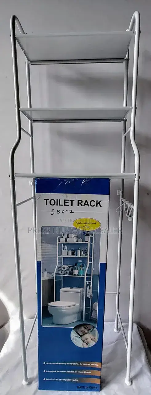 3-tier Metal Over-the-toilet Space-saving Storage Rack