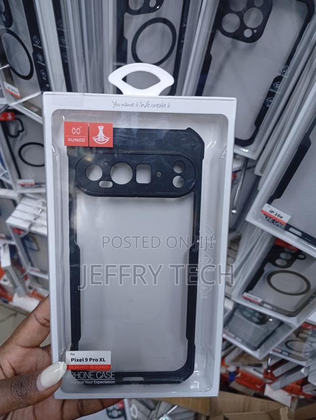 Google Pixel 9 Pro Xl Black Shock-Absorbing Bumper Case - main view