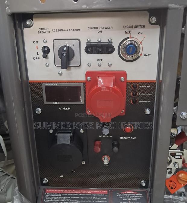 Kmd10000io Cigma Uk Dual Phase 9kva Open Generator - thumbnail 2