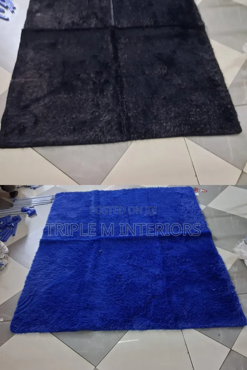 Odorless Anti-Static Plain Fluffy Area Rug