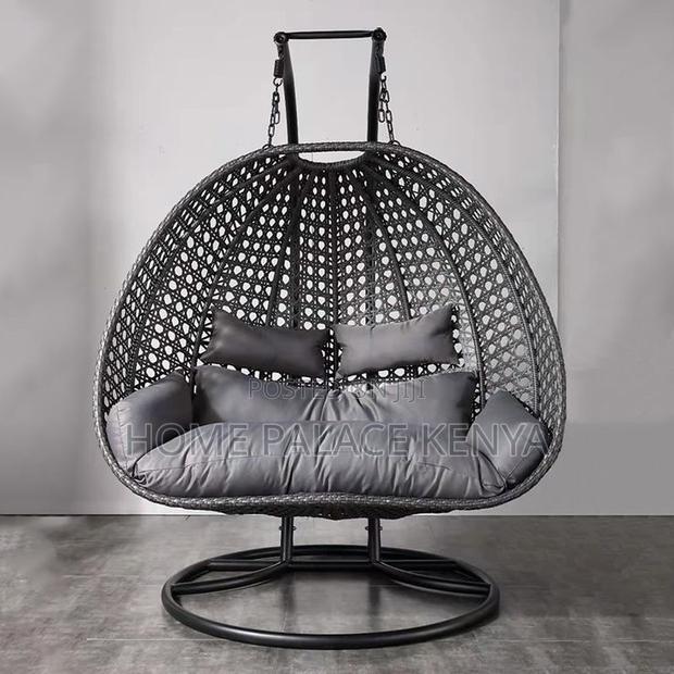 Outdoor Swing: Rattan Hanging Swing Chair for Two