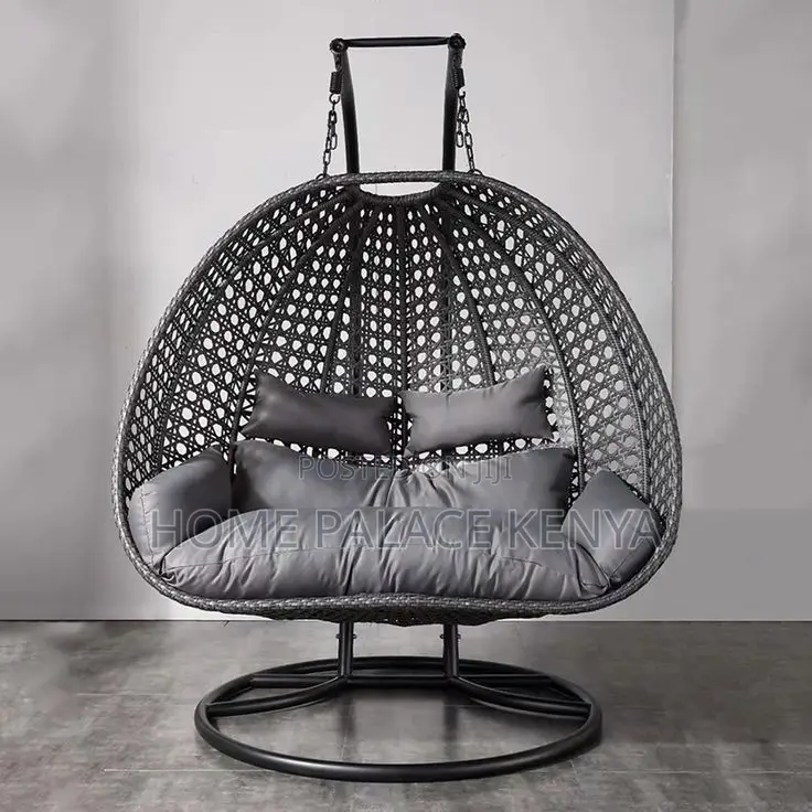 Outdoor Swing: Rattan Hanging Swing Chair for Two