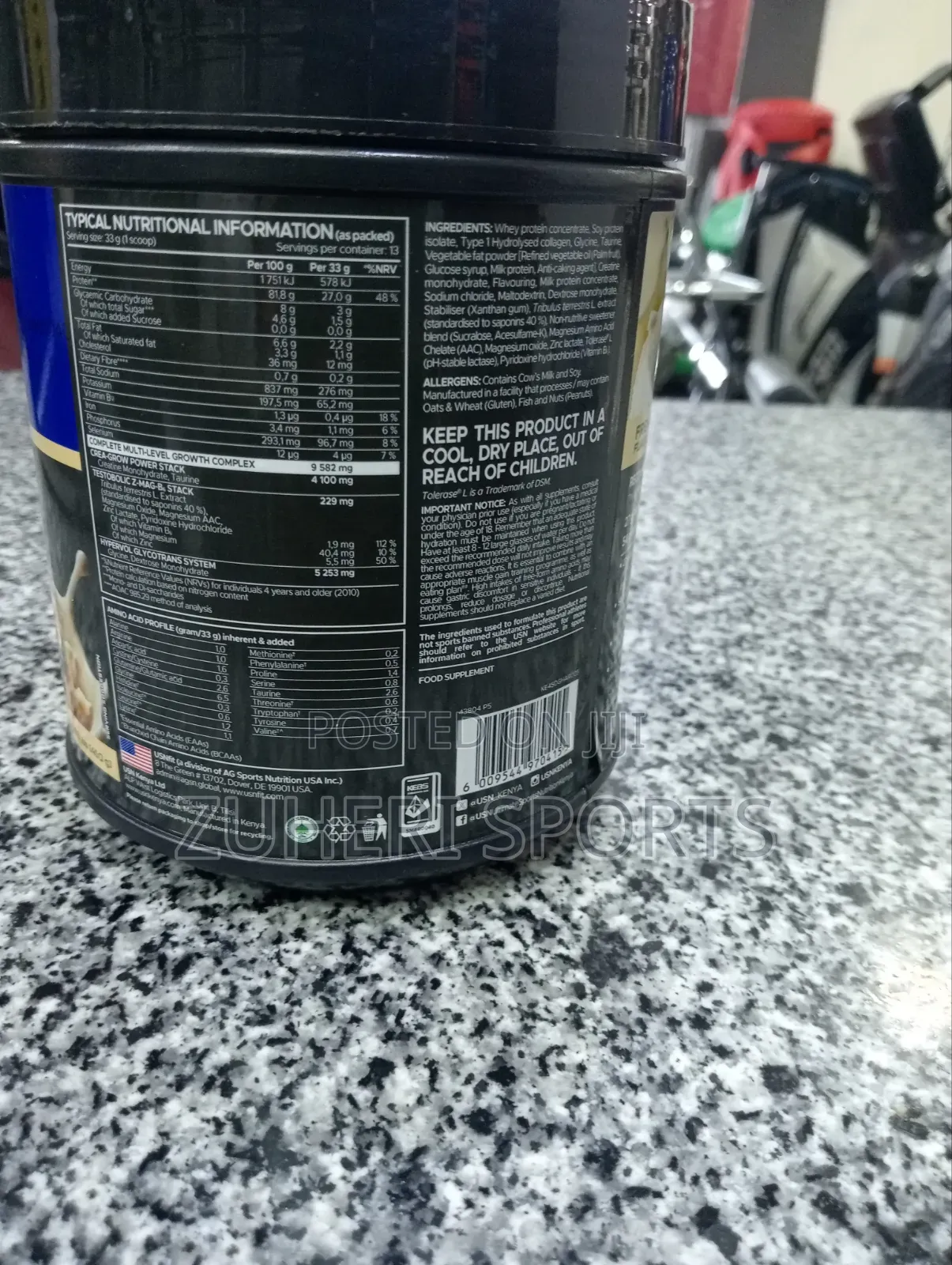 Usn Hardcore Whey Gh 450g : Chocolate Vanilla Protein