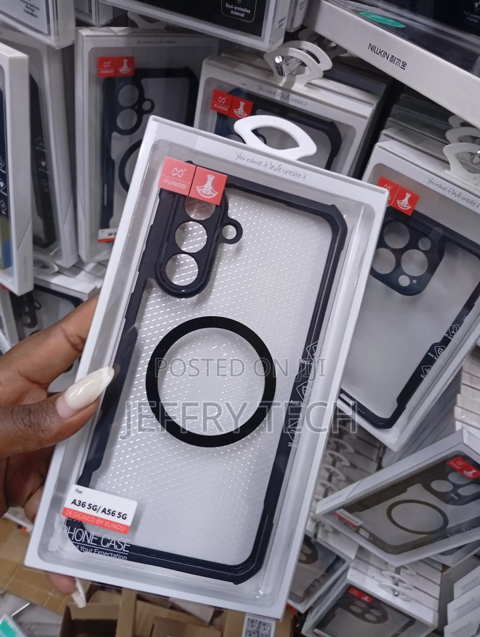 Samsung A56 5g or A36 5g Clear, Textured Back Panel