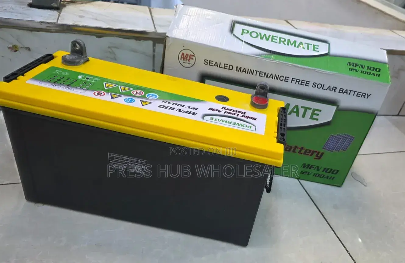 Powermate 12v 100ah Sealed Maintenance-Free Solar Battery,