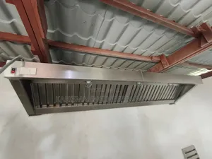 Stainless Steel Commercial Kitchen Exhaust Hood With Baffle