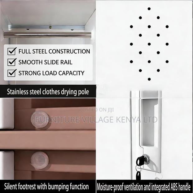 9-Locker White Secure Gym Metallic Cabinet - thumbnail 12
