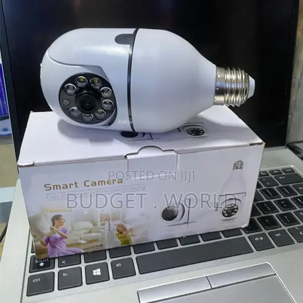 Smart 360 Degree Bulb CCTV Camera With Motion Detection and Mobile Acc