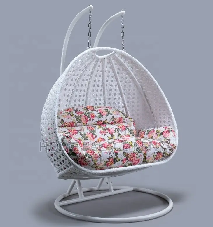 Outdoor Swing: Rattan Hanging Swing Chair for Two