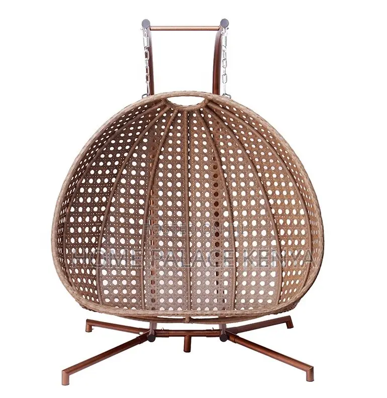 Outdoor Swing: Rattan Hanging Swing Chair for Two
