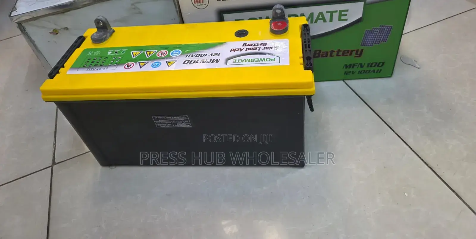 Powermate 12v 100ah Sealed Maintenance-Free Solar Battery,