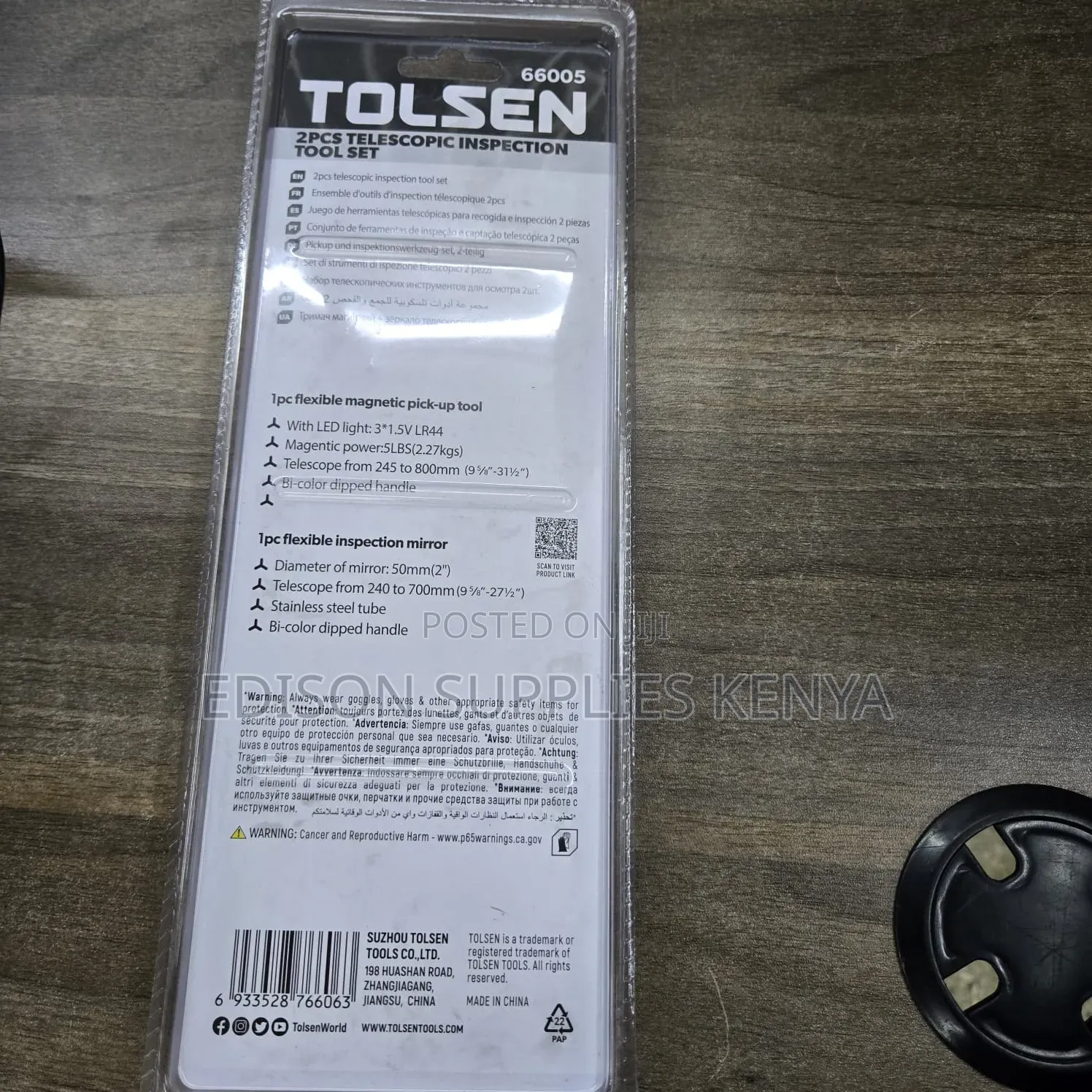 Tolsen 2pcs Telescopic Inspection Tool Magnetic Pick Up Tool