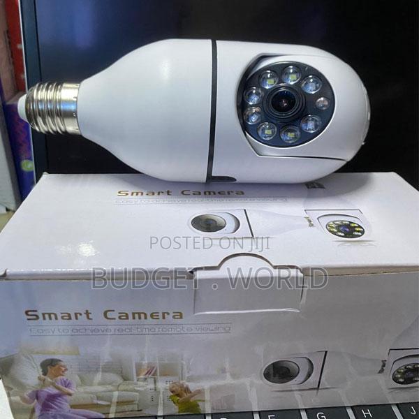 360° Wifi Bulb Camera With Two Way Audio and Remote Phone Monitoring