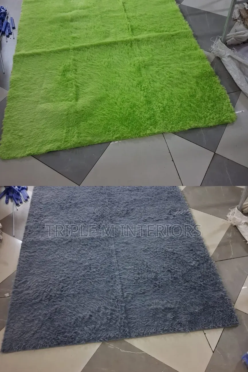 Solid-Color Plain Fluffy Cozy Parlor Floor Cover