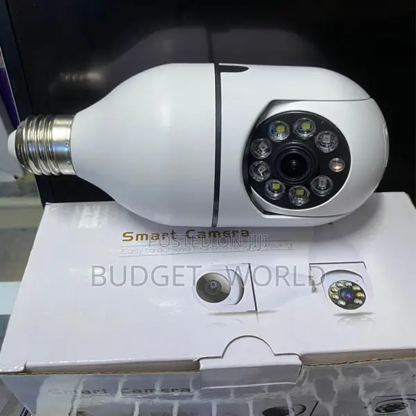 360 Degree Indoor Bulb CCTV Camera With Wireless App Control