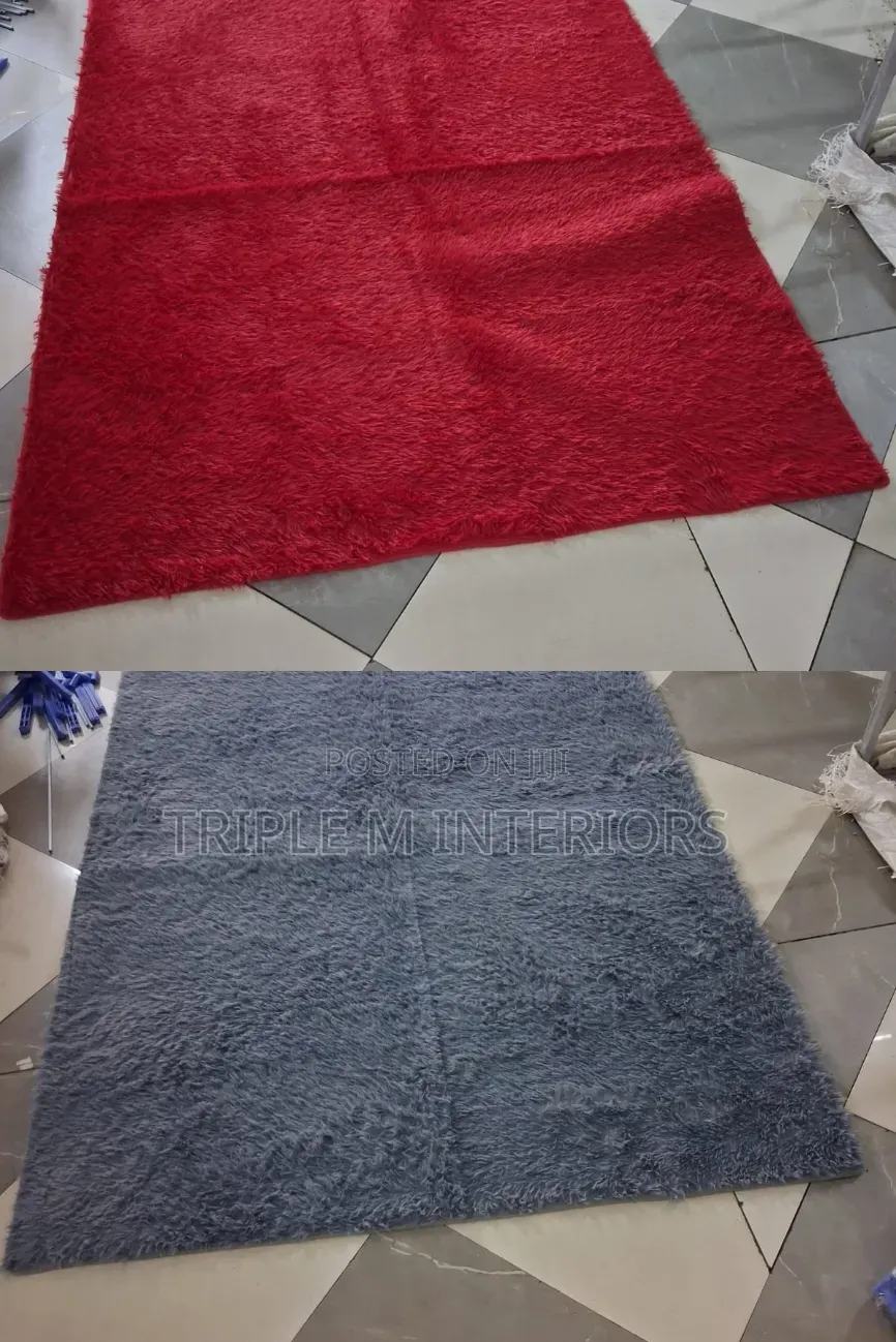 Feather-Soft Plain Fluffy Sitting Room Carpet