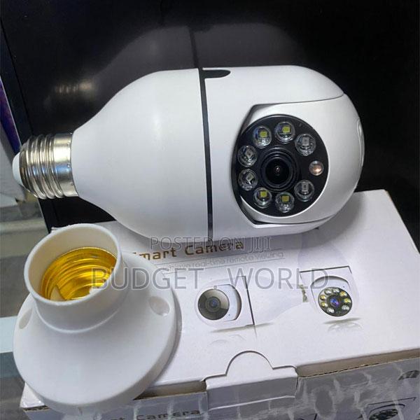 PTZ Smart Security Bulb Camera With Night Vision and Two Way Talk