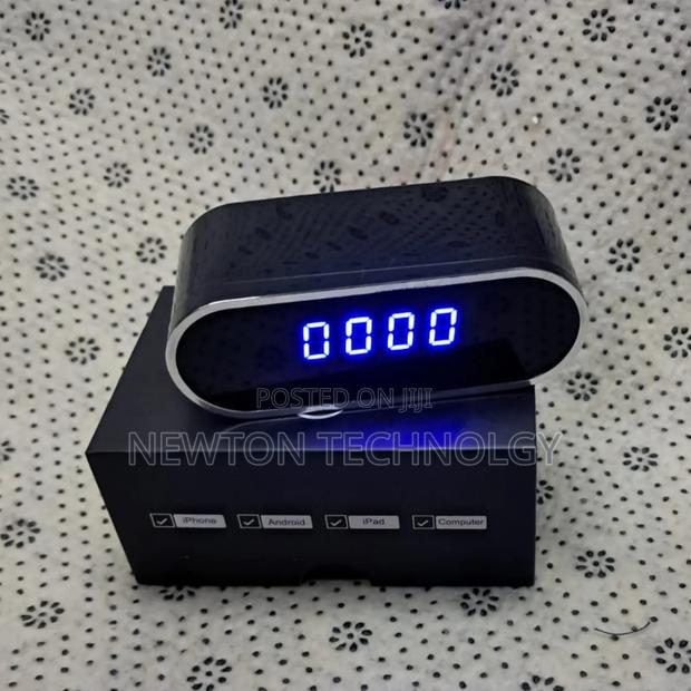 Table Clock Wifi Spy Camera Available