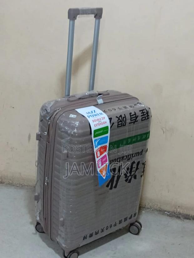 Brown Medium Size Unbreakable Rubber Suitcase