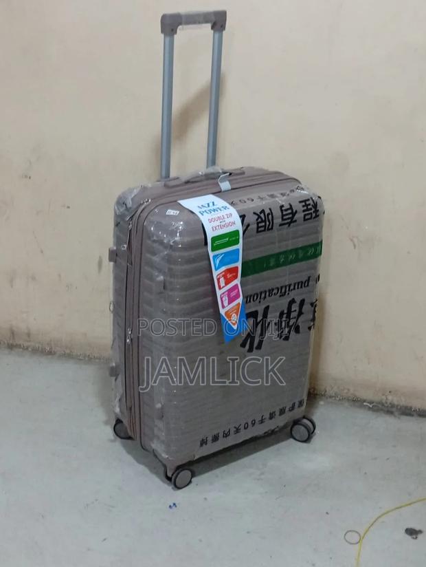 Brown Medium Size Unbreakable Rubber Suitcase - thumbnail 2
