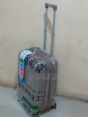 Brown Medium Size Unbreakable Rubber Suitcase