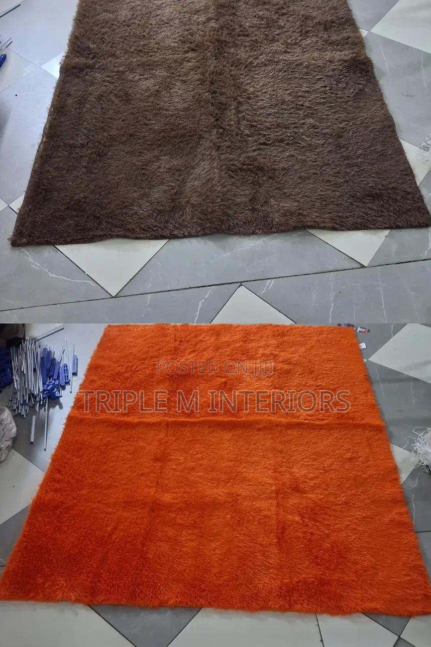 Premium Cushioned Plain Fluffy House Decor Rug