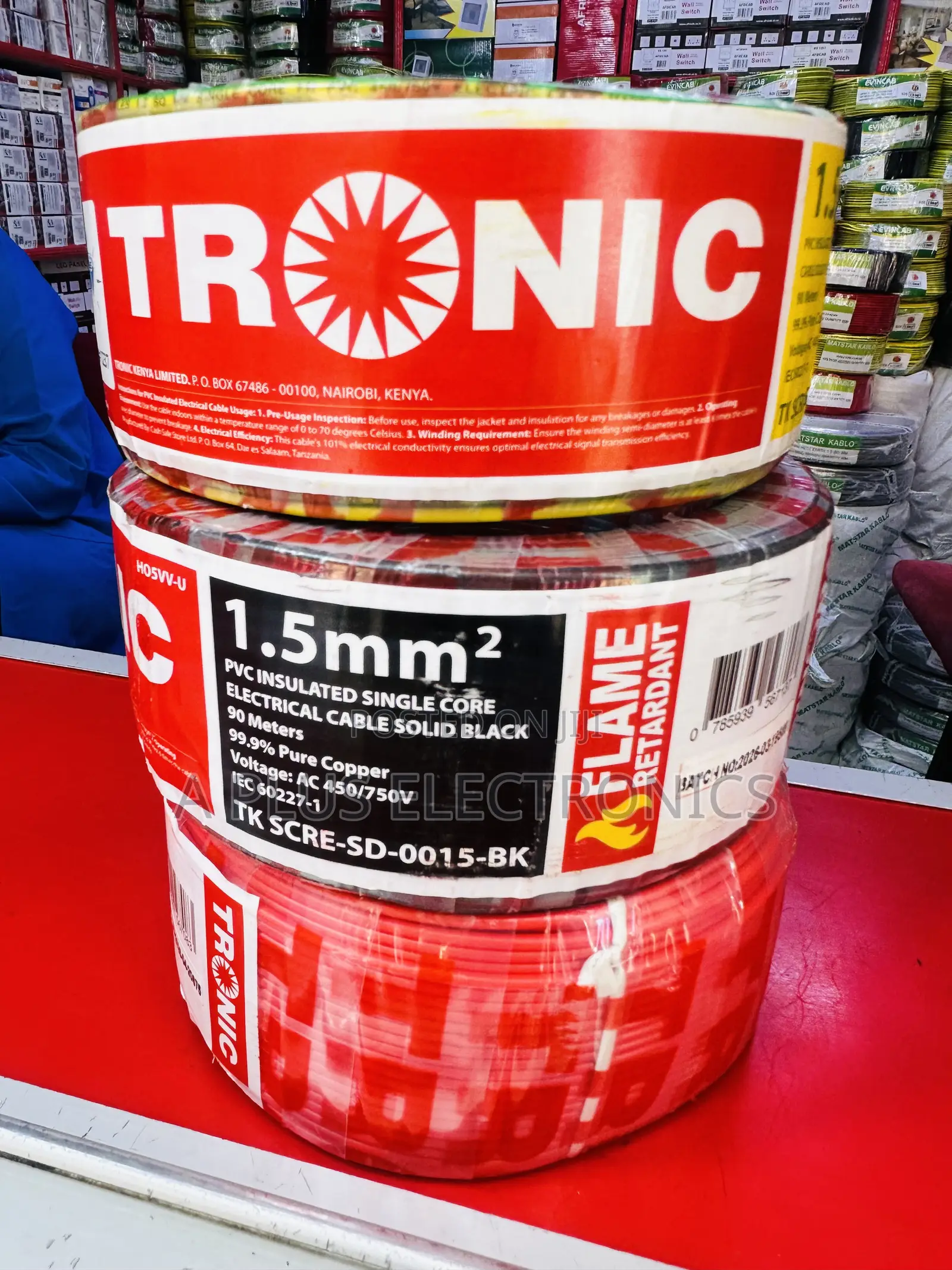 Tronic 1.5mm Single Core Wiring Cables – Premium Copper