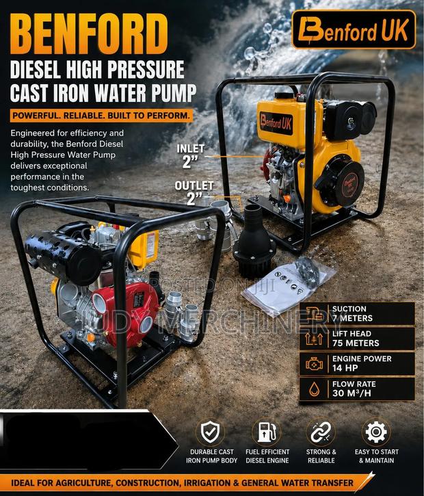 Benford High Pressure Diesel Water Pump 2" High 75m