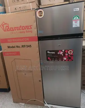 204 Litres - Ramtons Rf/345 Direct Cool Silver 2 Door Fridge