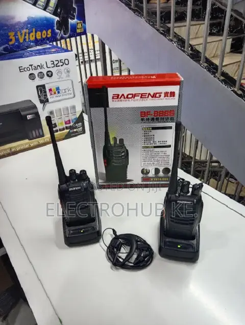 Baofeng Bf-888s Radio Set Rechargeable Walkie Talkies Pair