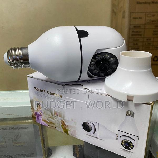 Wireless Smart Bulb CCTV Camera With PTZ Rotation and Mobile Access