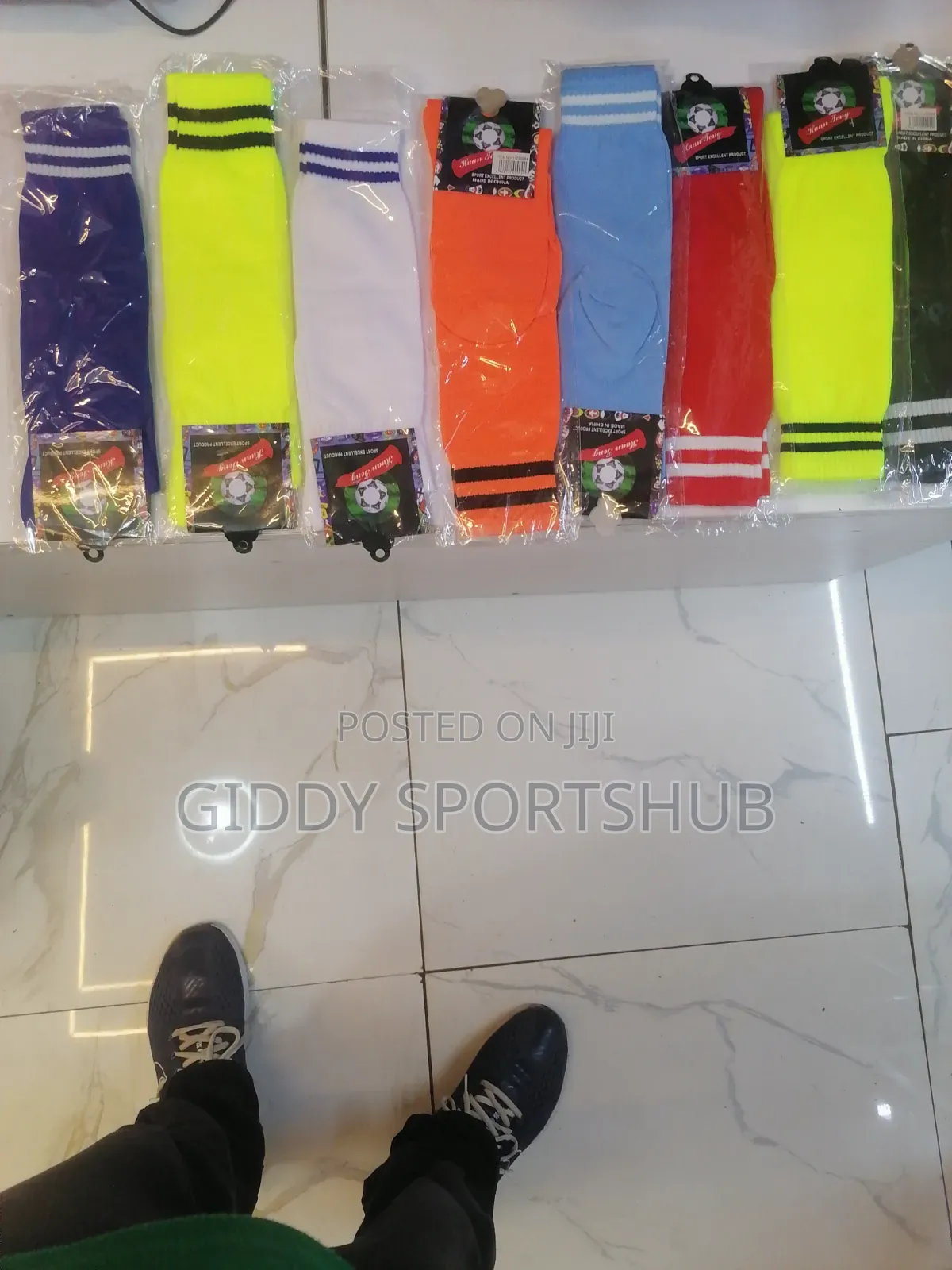 Two Stripe Football Socks