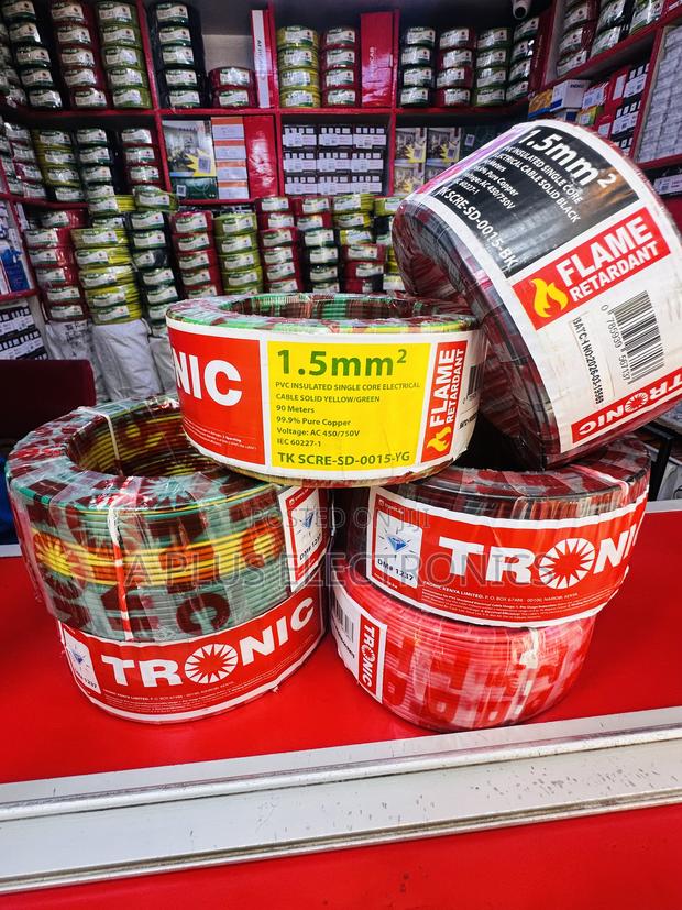 Tronic 1.5mm Single Core Wiring Cables Pure Copper