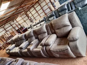 Semy Recliner With Cup Holder Brown Leather