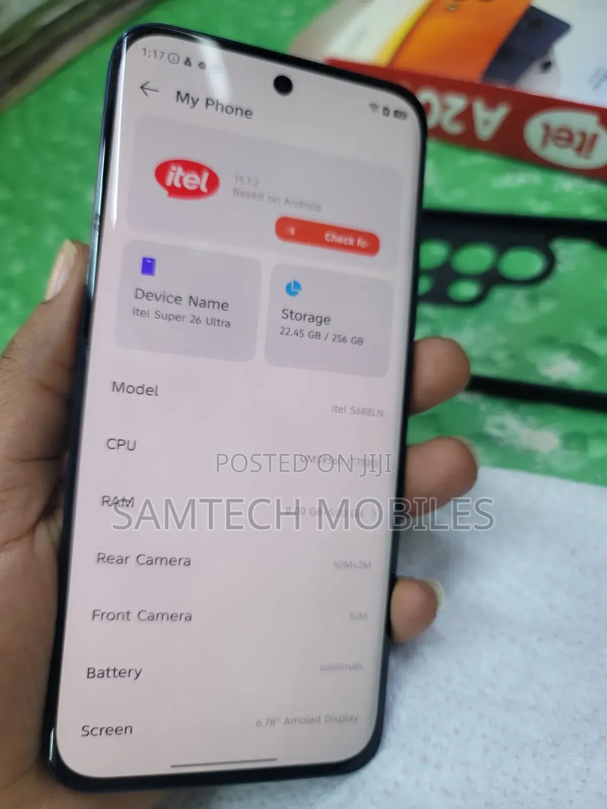 Itel S26 Ultra 256 GB Blue