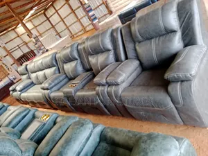 Semy Recliner Grey Bright With Cup Holders