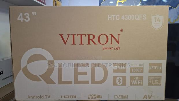 Vitron 43 Inch Qled Frameless Smart Android Tv - thumbnail 2