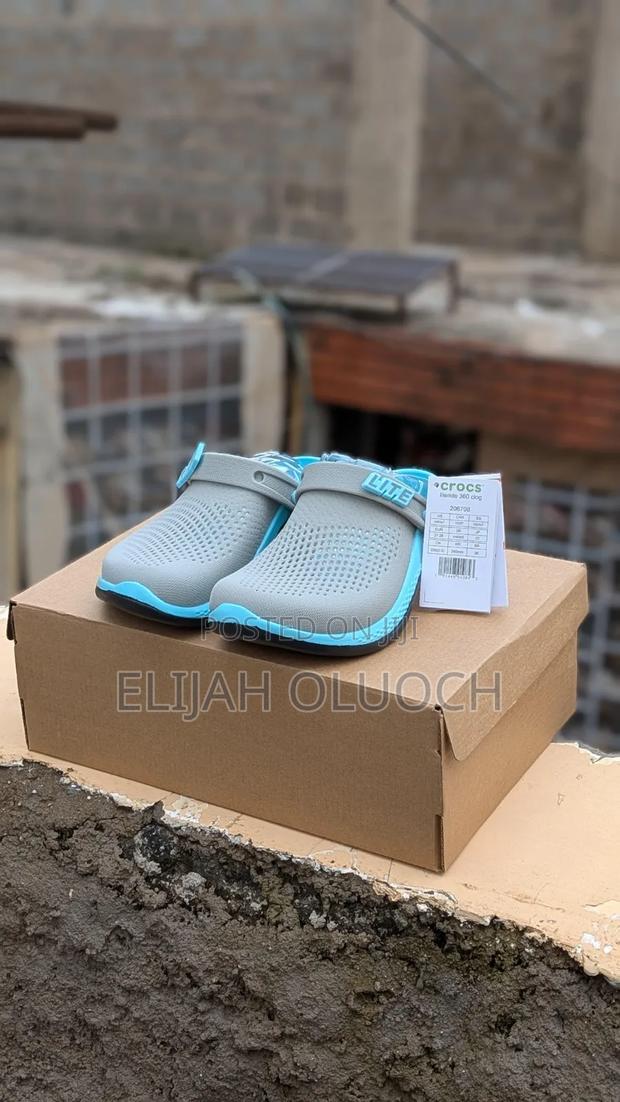 Literide Crocs Sandals Grey Blue Colorway - thumbnail 2