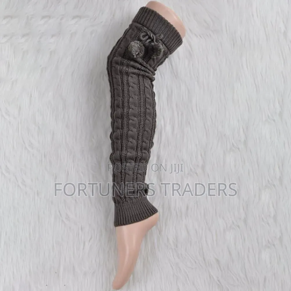 Knitted Thick Leg Warmer.