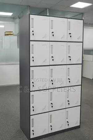 15-Locker Metallic Office Filling Cabinet