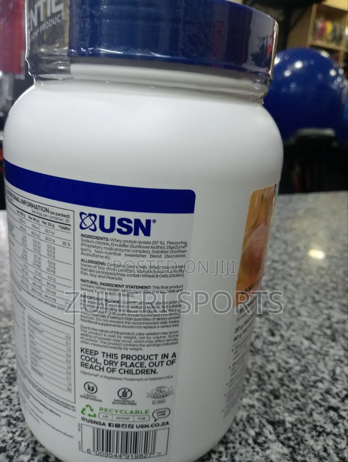 Usn Isozero Whey Protein Vanilla: 805g Pure Isolate