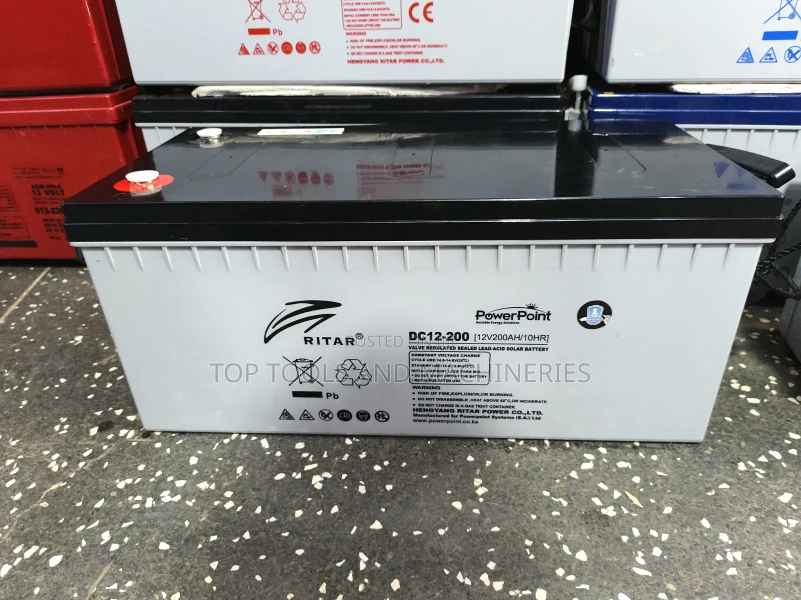 Ritar Dc12-200 12-Volt, 200ah Deep Cycle Solar Backup Battery