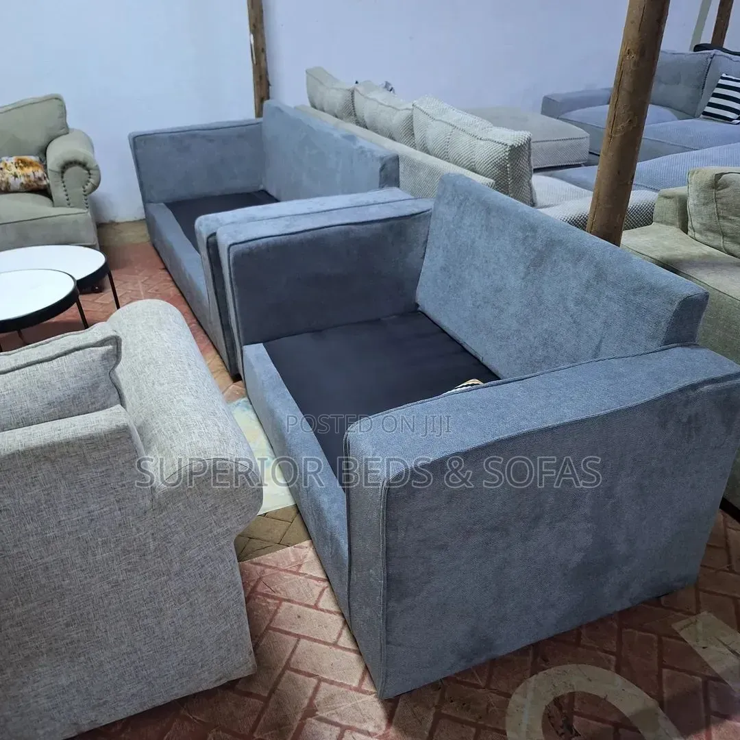 Modern Deep Fabric 3 Seater Sofa