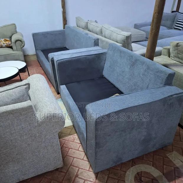 Modern Deep Fabric 3 Seater Sofa