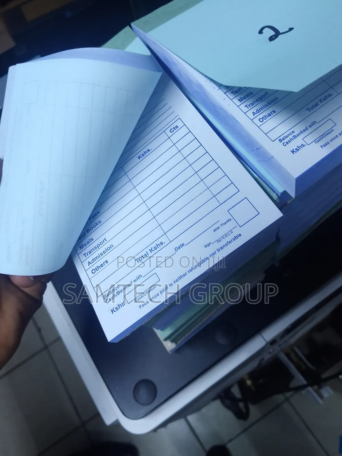 Super Clean Receipt Book Printing
