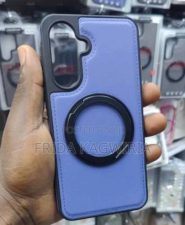 Samsung A17 Leather Back Cover With Stand