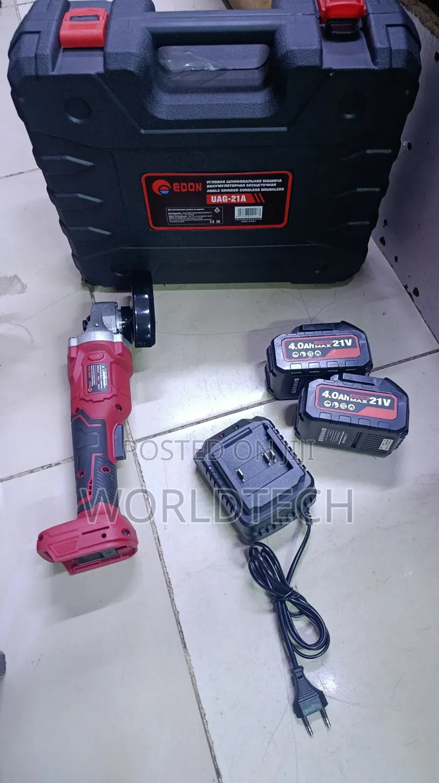 4" Edon Cordless Grinder/21v Edon Rechargeable Grinder