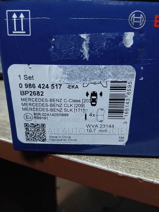 Mercedes Bez Bosch Brake Pads Bp2682. - thumbnail 4